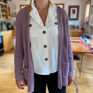 • FOREVER 21 • women’s medium purple cardigan